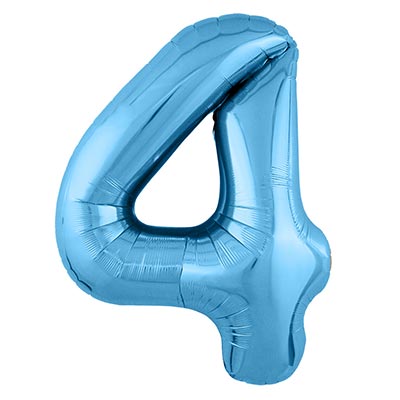 Р ЦИФРА 4  40" Металлик Cool Blue