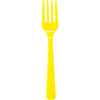 Вилка пласт Yellow Sunshine 20шт/A