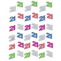 Гирлянда верт 21 ассорти 2м 6шт/А