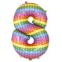 Шарик цифра "8" Попит 66см