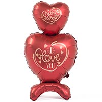 Шар фигура напольная Сердца, под воздух