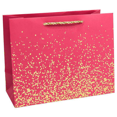 Пакет бум подар Вкрапления микс 23х18см