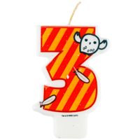 Свеча -цифра 3 Гарри Поттер Чиби 7см