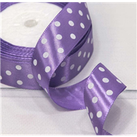 Лента атлас горох 25ммх23м лавандовая