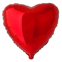 Шарик Сердце81см Red
