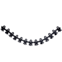 Гирлянда бумажная HWN Привидения черные