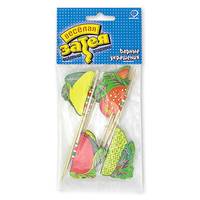 Пика для канапе Фрукты 12см 12шт