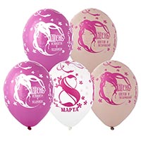 Шары 35см 8 Марта модерн