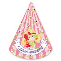 Колпаки С ДР Девочка Ретро, 6 штук