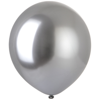 Шары 45см хром серебряные, Весёлая Затея