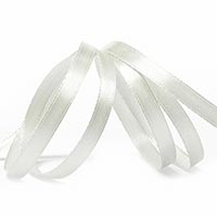 Лента атласная светло-серая 6ммх27,4м