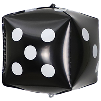 К 3D КУБ 24" Кость игральная Black