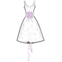 Шар фигура Платье белое