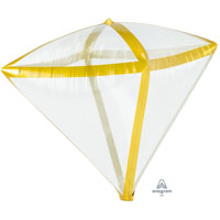 Шар 3D алмаз Прозрачный Gold