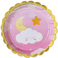 Тарелки Детские Грезы розовые 17см 6шт