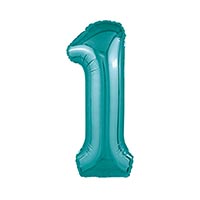 Шар цифра "1", 101см Металлик Ocean