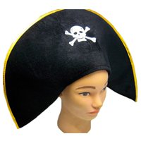 Шляпа Пирата с золотой каймой