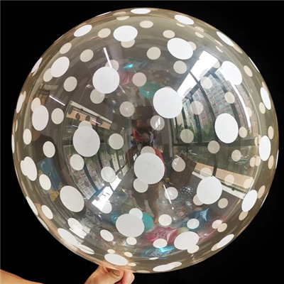 Шар BUBBLE 18" Кристалл Red Dots