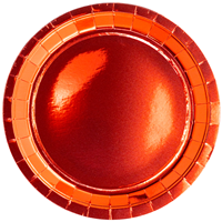 Тарелки блестящие красные 23 см