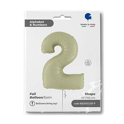 Г ЦИФРА 2  40" Сатин Olive Green