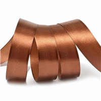 Лента атлас 25мм*27,4м 3135 шоколаднаяРФ