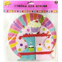 Стойка для кексов 2 яруса Сладкий Праздн
