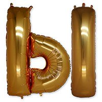 Шар-фигура буква Ы 40" Gold