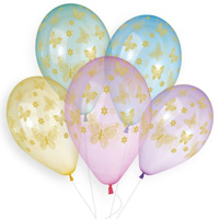 Шары 36см Бабочки золотые