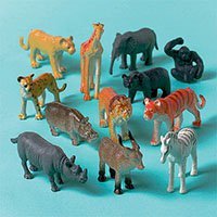Игрушки Животные джунгли, 12 штук