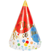 Колпаки Шары Конфетти, 6 штук