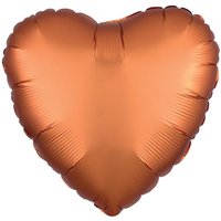 Шарик СЕРДЦЕ 45см Сатин Amber