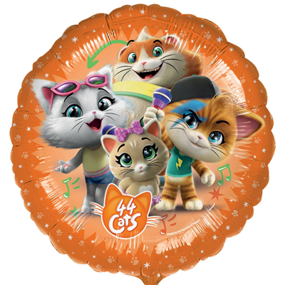 44 Котёнка Шар 18&quot;, 45см, 44 Котёнка, Anagram 1202-3355