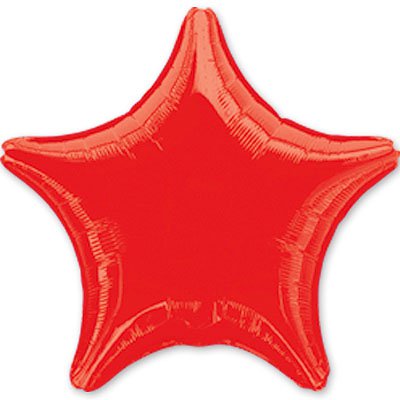 Шарики из фольги Шарик 45см звезда металлик Red