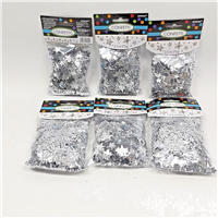 Конфетти Звезды серебро, 70 гр