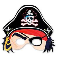 Полумаска Пират, 8 шт.