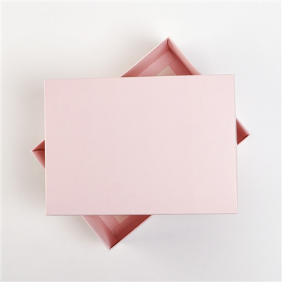 Коробка складная Розовая 21х15х7см