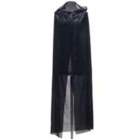 Плащ с капюшоном HWN черный, 130 см