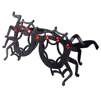 Вечеринка Хэллоуин Очки HWN Паучки глиттер/G 1501-6640