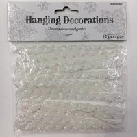 Подвеска Сосулька блеск 16см 12шт
