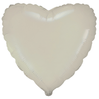 Шар Сердце 45см Сатин Cream