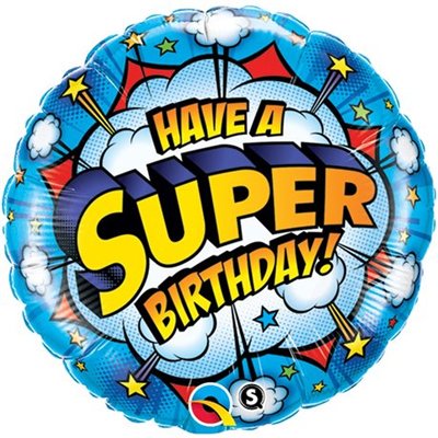Шарик 45см Happy Birthday Супергерой