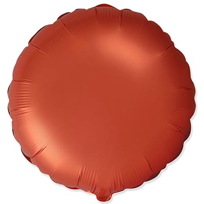 Оранжевая Шар круг 45см Сатин Orange 1204-1520