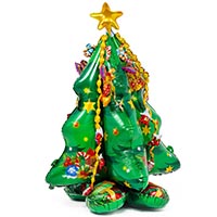 Шар напольный Елка зеленая нарядная