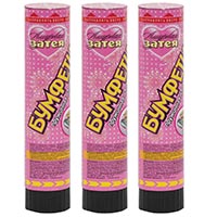 Хлопушка 20см пружинная серпантин сердца