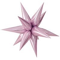 Шар 3D ЗВЕЗДА 64см Составная Light Pink