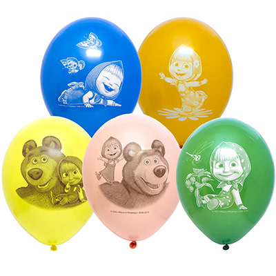 Маша и Медведь Шары с рисунком 36см Маша и Медведь 1103-1404