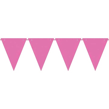 Гирлянда-вымпел розовая Pink 3,75м