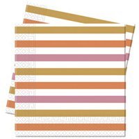 Салфетки Полосы Gold/Rose Gold
