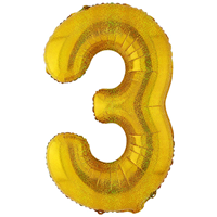 К ЦИФРА 3  40" Gold блеск