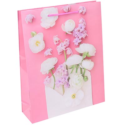 Пакет бум Розы Гиацинты конверт 26х32см